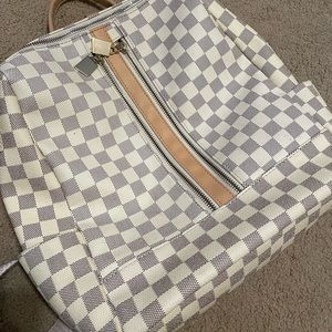 Boutiques Checkered Fashion Backpack